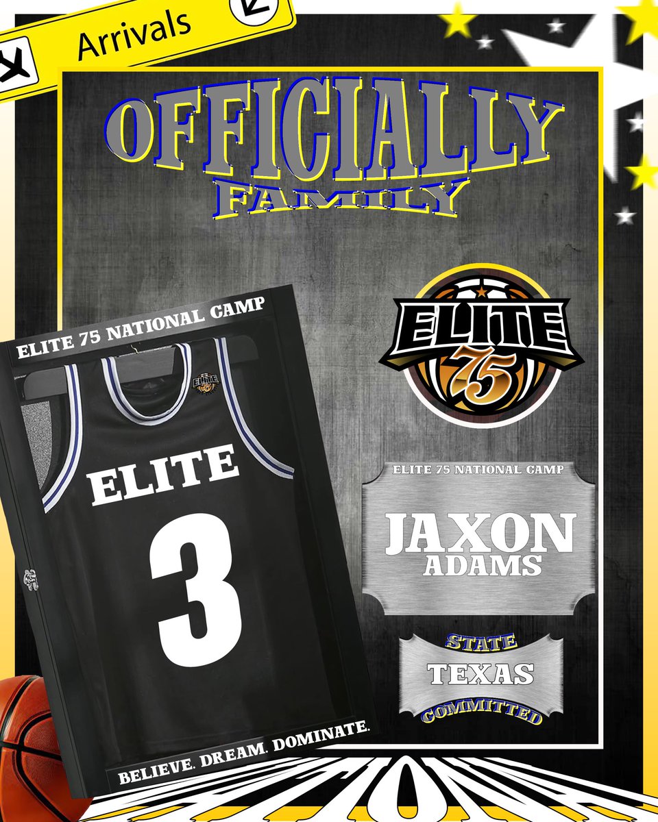 Elite75prep's tweet image. Class of 2032 Legacy Elite (TX) Jaxon Adams is OFFICIALLY apart of the Elite 75 Family and will be LIVE in action at the Elite 75 National Camp.