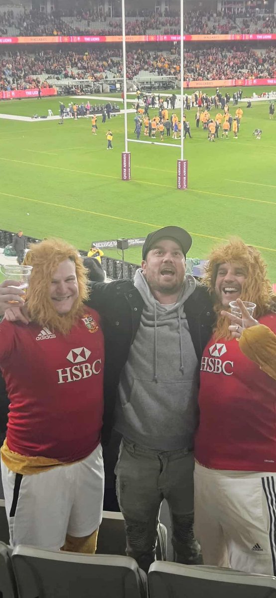 PatriciaLongw10's tweet image. My son was a the Rugby last night in Melbourne, sorry my fellow Aussies supporting the Lions, ended up sitting between two blokes born at the same hospital as he was. What a small world.