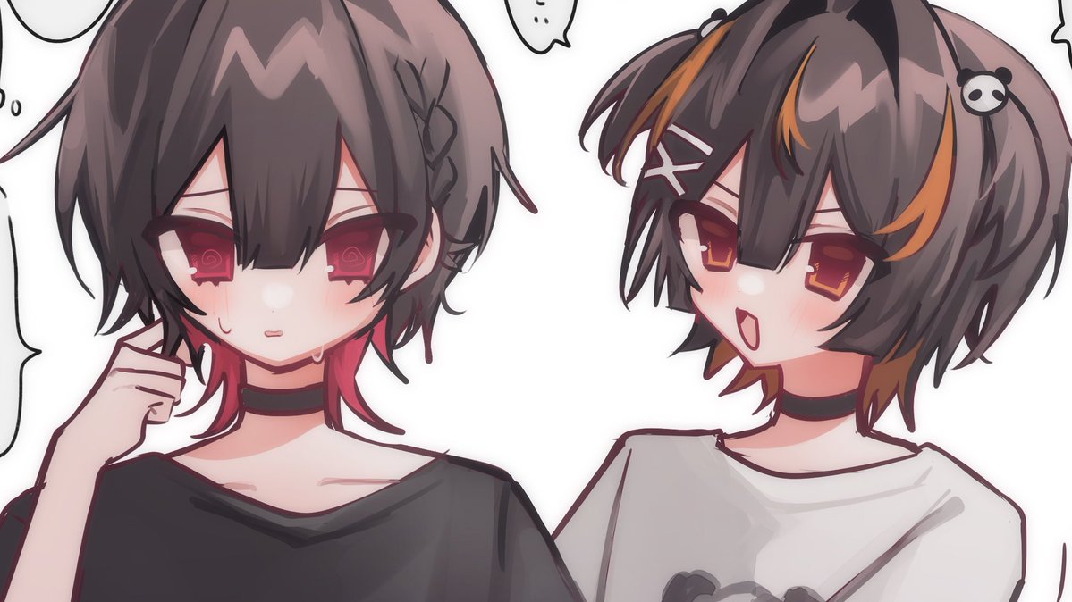 pomi_mo's tweet image. 深夜だからうちよそ絵も載せます。(無敵)