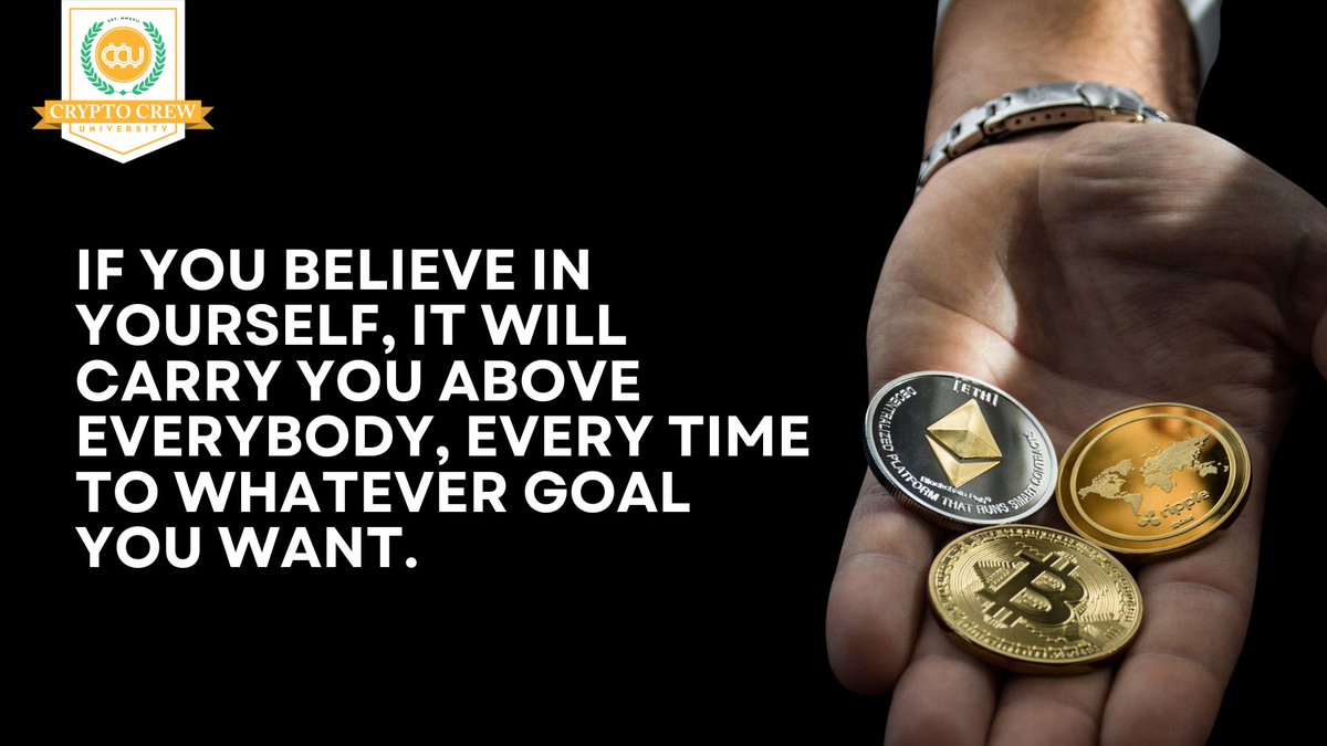 CryptoCrewU's tweet image. Self-belief is the edge that no strategy can replace. 💯
📩 Get insights that fuel your confidence and elevate your journey.
👉 cryptocrewuniversity.com/x