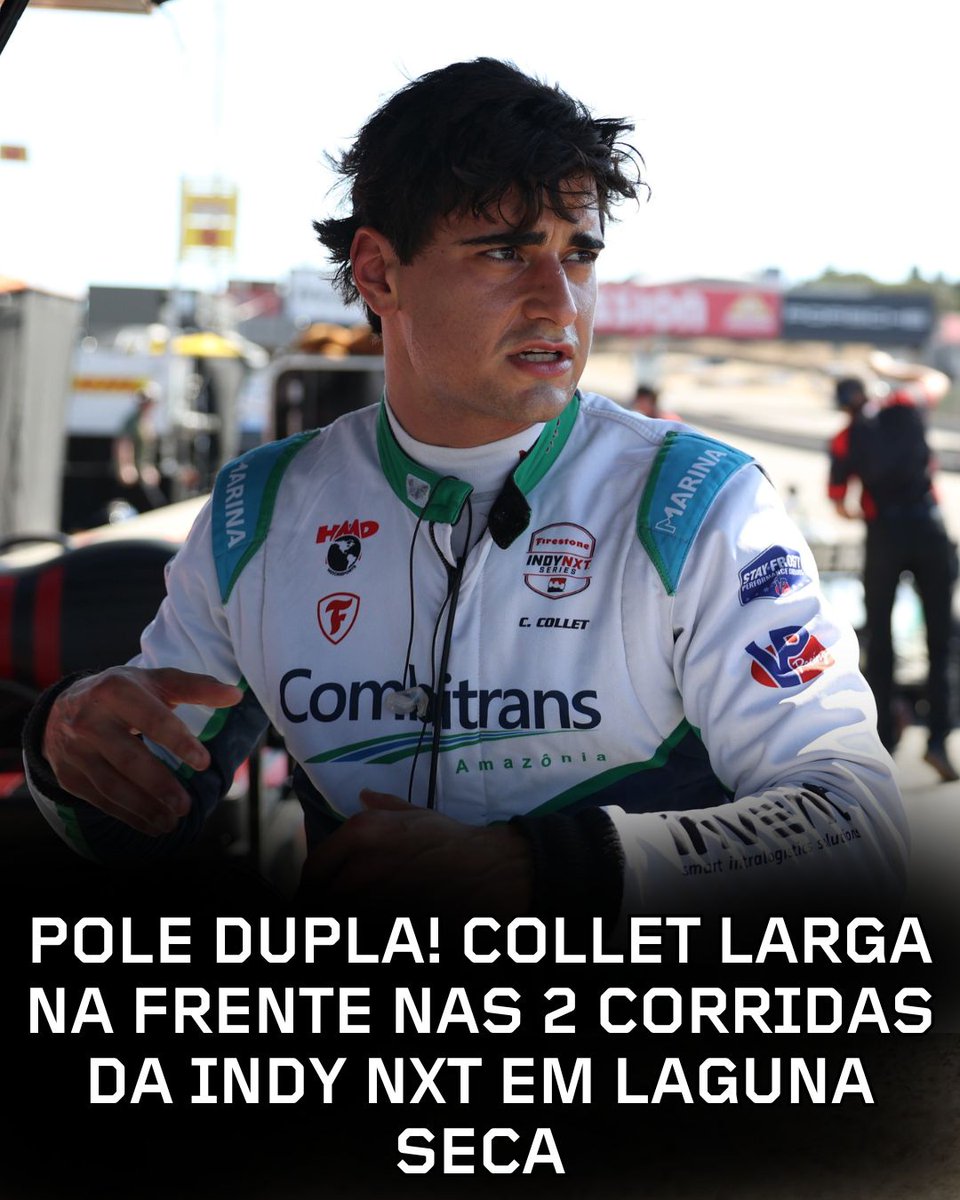FormulaIndy's tweet image. QUE SHOW!!!
Caio Collet conquistou a pole-position das duas corridas da Indy NXT em Laguna Seca. O brasileiro larga na frente logo mais, 17h30, e neste domingo, 14h.
#IndyNXT