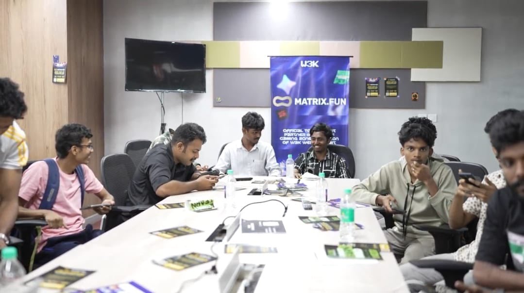 AlokSK9's tweet image. Web3 gaming fever high at @Web3_kerala ft. @matrixdotfun
