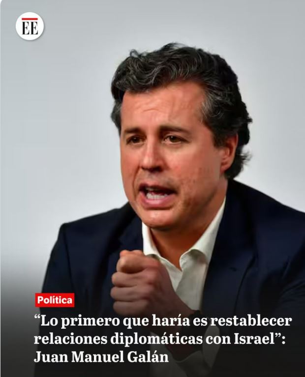 El gobierno de Netanyahu está desplazando a los palestinos para crear el Gran Israel y Juan M. Galán afirma que su prioridad son las "relaciones con Israel". Sus afirmaciones contradicen principios esenciales del liberalismo. ¡Todos debemos exigirle a Israel parar ya la invasión!