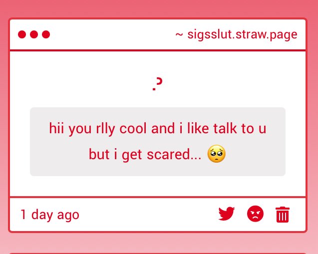 sigsslut's tweet image. thank you be scared i am evil (don’t be i swear i wont chew on you)