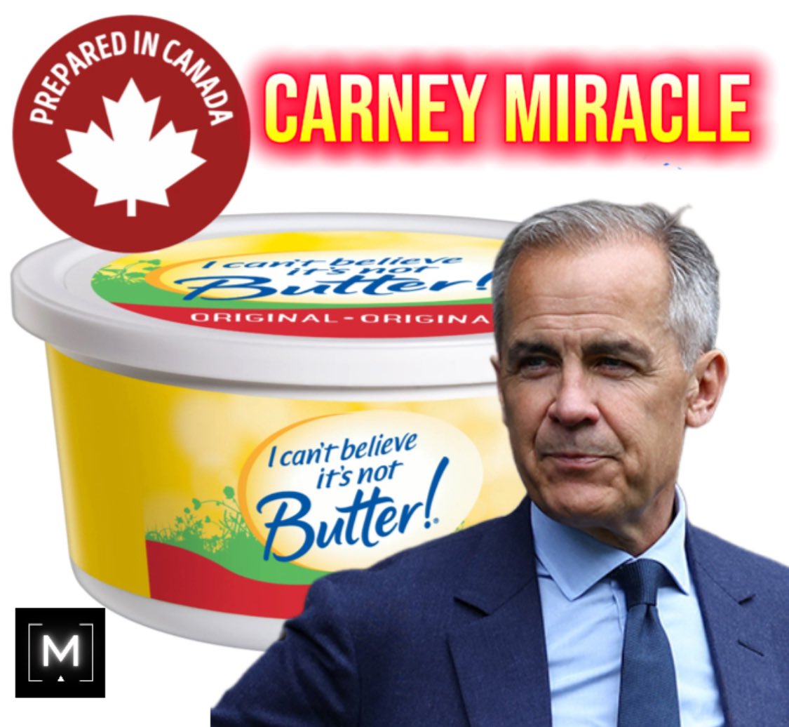 We didn’t get lower tariffs.
We didn’t get more U.S. trade.
We didn’t get productivity gains.

But hey, Alberta can now trade margarine with Manitoba a little faster.
History books will call this the “Carney Miracle.”