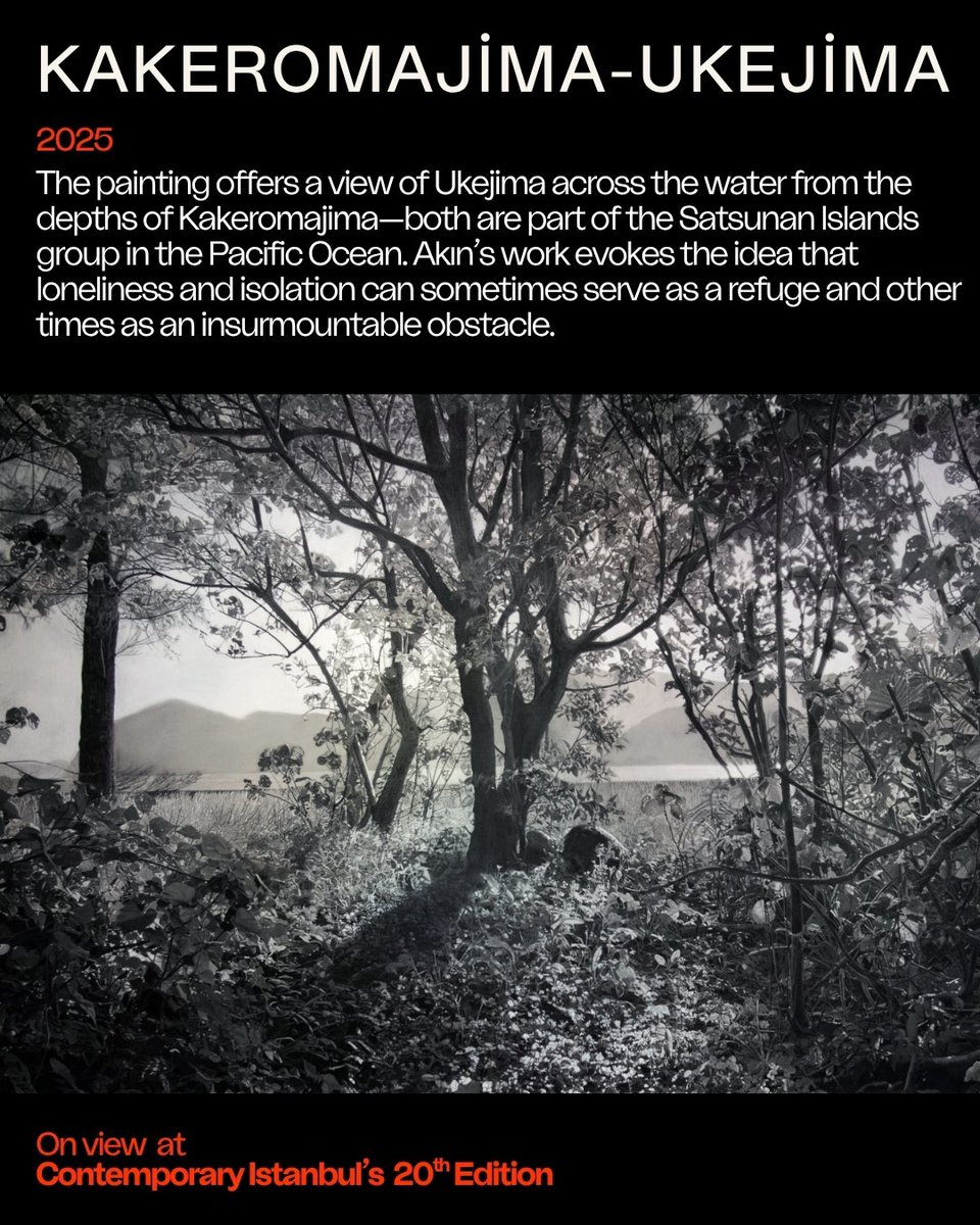 Contemporaryist's tweet image. 𝐌𝐞𝐞𝐭 𝐭𝐡𝐞 𝐚𝐫𝐭𝐢𝐬𝐭: Ercan Akın
Now based in Tokyo, Ercan Akın reflects on solitude, nature, and inner escape through his landscapes.
On view at Contemporary Istanbul’s 20th Edition
Courtesy of @bozluartproject
#CI20th #MeetTheArtist