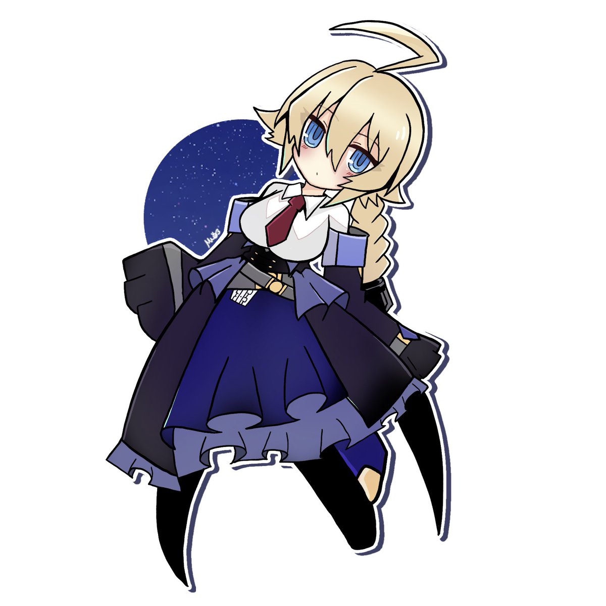 mutuki78's tweet image. 夜のお絵描き
Es(エス)ちゃん。
