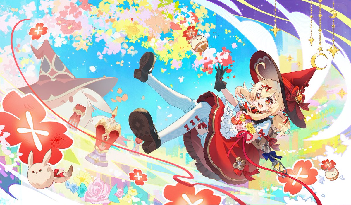 TrarosRHea's tweet image. 虹色の夢🍬🌈

#原神 #クレー生誕祭2025 #Klee