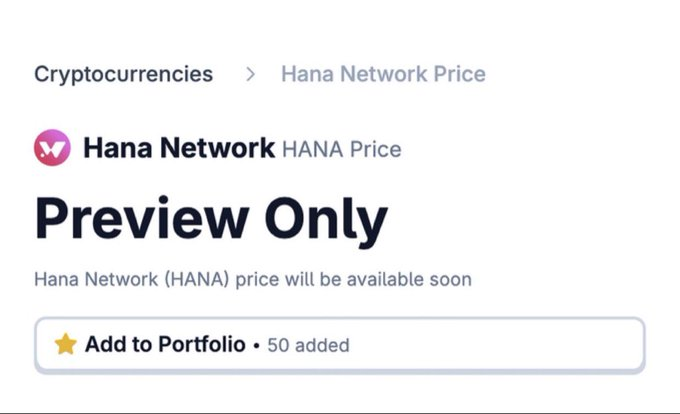 raxthealpha's tweet image. .@HanaNetwork just popped up on Coingecko
which only means one thing...
$HANA season is getting real.
TGE is close
and the real yappers are already in position.
Still bullish? Always was.