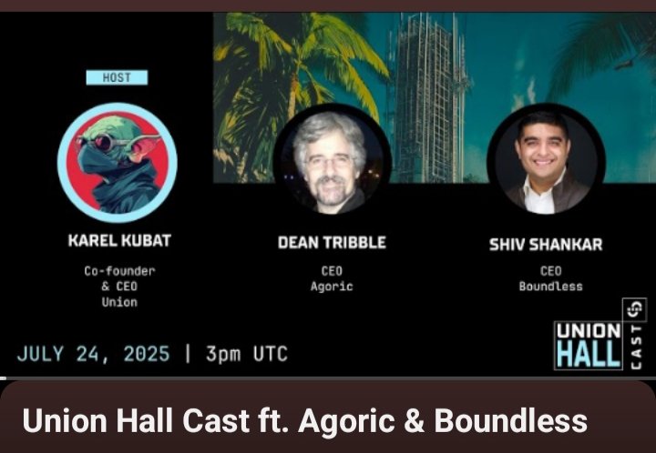 DannyDecency's tweet image. -You aware that @union_build had a Joint Union Hall Cast on YouTube?
-The Cast featured @Deantribble of @agoric X @ssh_nkar of @boundless_xyz.
-That's some power house considering the projects involved.
-Some of the salient discussions were;
•ZK marketplaces reward…