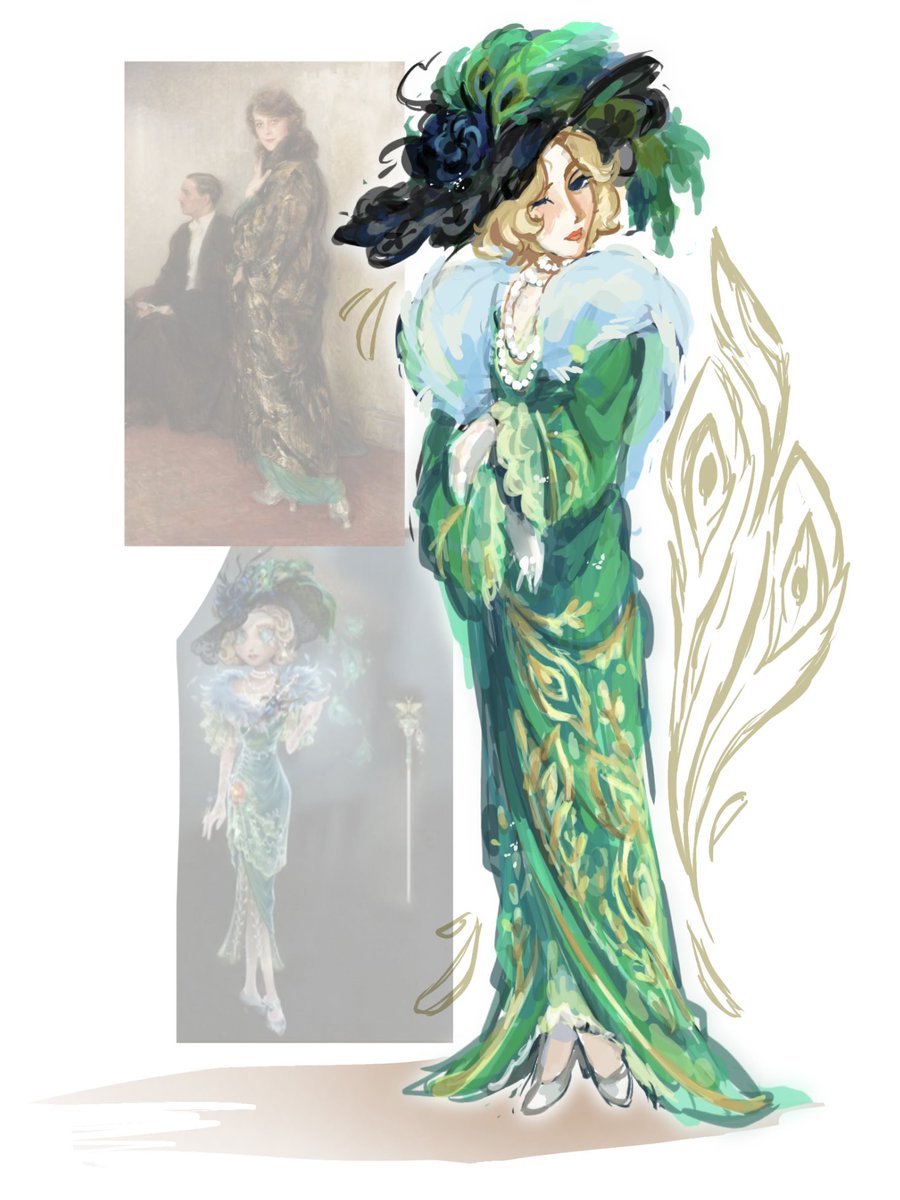 soss_sepp's tweet image. Evelyn s tier design based on those 20s robes