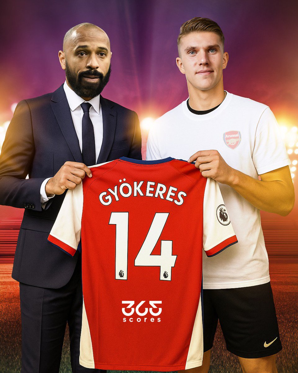 EL HEREDERO DE TITÍ♥️🤯🔥

Viktor Gyokeres se convierte en el fichaje estrella del Arsenal para la temporada 2025-26, y lo hace con una decisión que emociona a los hinchas: llevará el número 14. No es un número cualquiera, es el dorsal que marcó una era, el mismo que usó Thierry