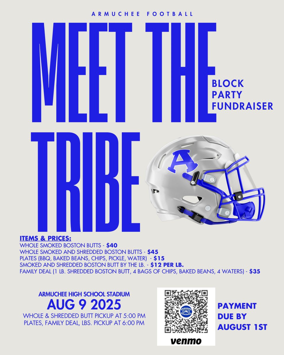 Join us for our ‘Meet the Tribe’ Block Party Fundraiser! Please ensure that all your orders are submitted by August 1st.