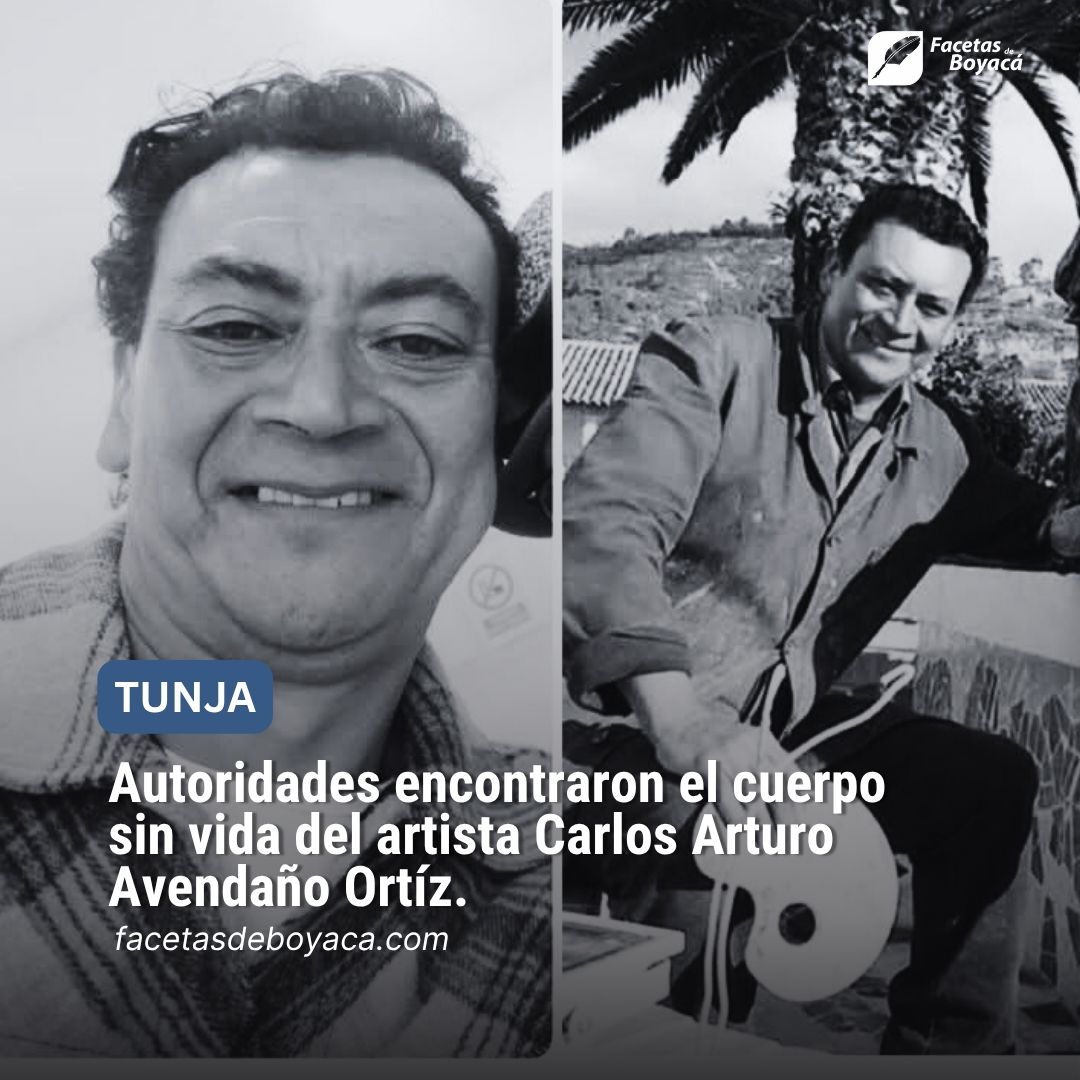 facetasdeboyaca's tweet image. Autoridades encontraron el cuerpo sin vida del artista Carlos Arturo Avendaño Ortiz.
Familiares habían reportado su desaparición el pasado 24 de julio.
#NoticiaEnDesarrollo #FacetasDeBoyacá