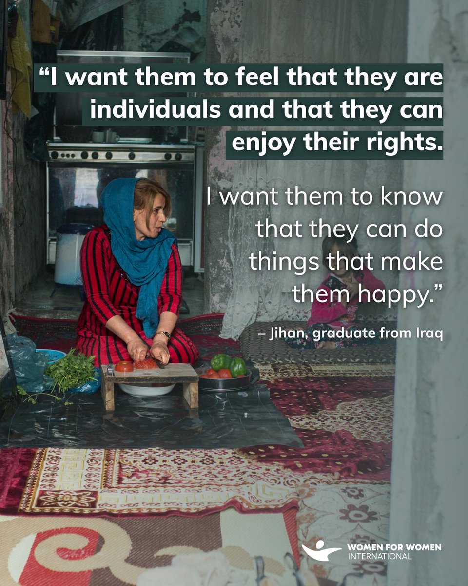 Women in our program gain hope for their futures — and belief in each other. 💪

Their transformation sparks a ripple effect across families and communities.

Learn more: womenforwomen.org/stronger-women…