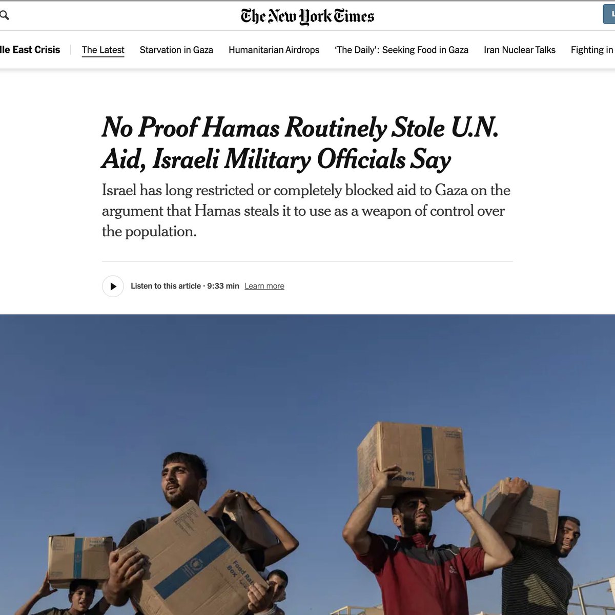 Every single person who repeated the "Gazans are starved by Hamas" line should be on their knees begging for forgiveness &amp; living the rest of their lives in disgrace for manufacturing consent for the worst campaign of genocidal starvation since WWII

I have MANY names in mind!