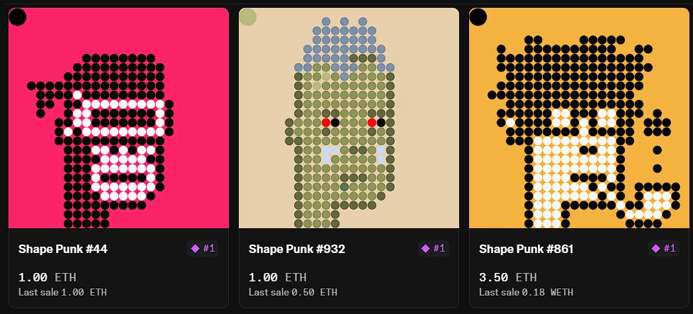 ShapePunks's tweet image. Three Special medals for Shunks. The @Shape_L2 Stack leader board positioning is tighter than ever, until someone makes the next move up, or down...
@AndoBits @aldover_eth @Shazoholic