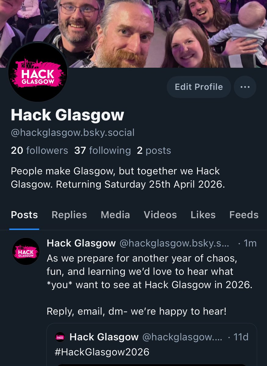 Hack_Glasgow's tweet image. We are also on [gestures wildly] the other place…