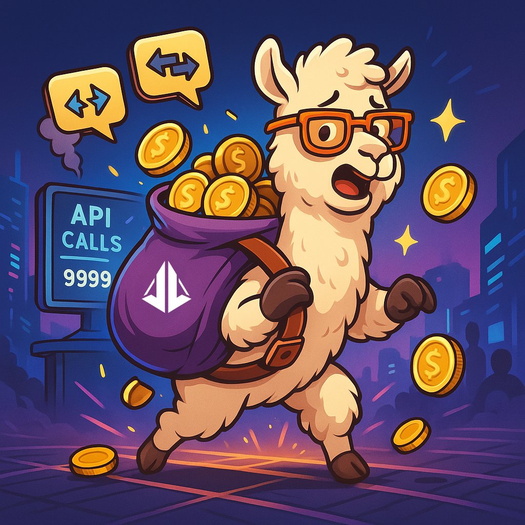 AlpacaNetworkAI's tweet image. When your model starts getting traction…
and those API calls start hitting.

Suddenly the satchel feels a lot heavier 💸🦙