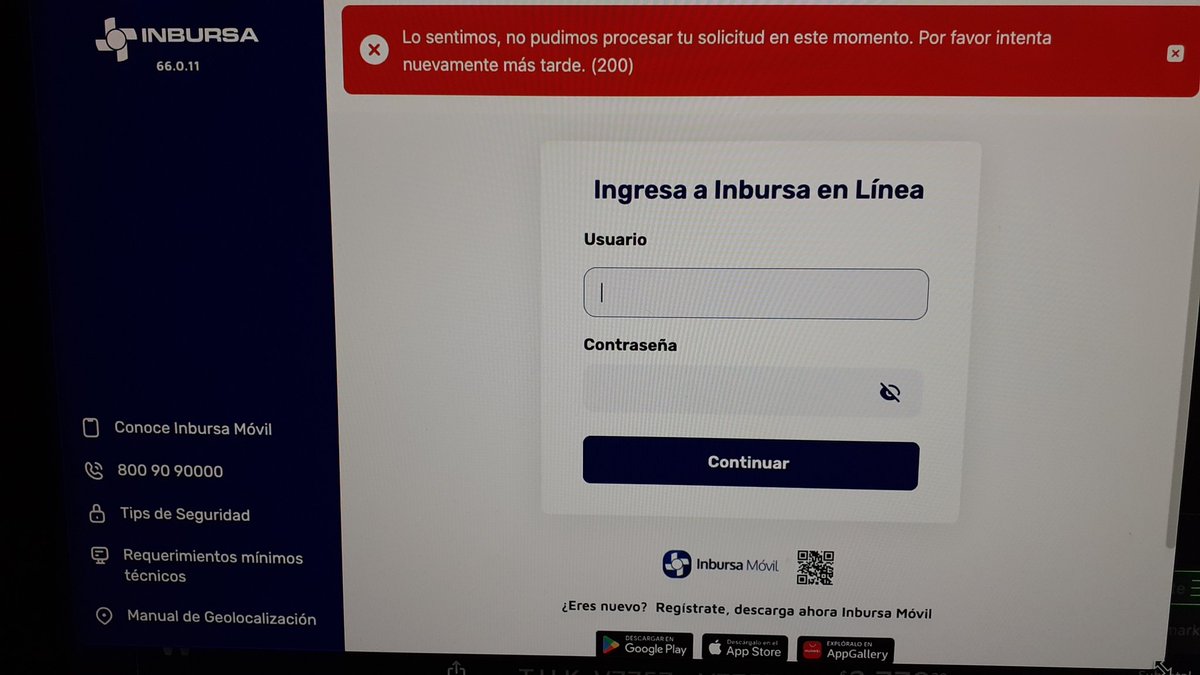 itskileyms's tweet photo. @BancoInbursa desde hace más de 2 semanas no he podido ingresar a mi cuenta en la Banca en línea ni en la App. Me aparecen estos errores. Usando credenciales y reconocimiento facial. Cómo lo soluciono?? Me urge entrar a mi cuenta. https://t.co/ZNHYG4GnZq