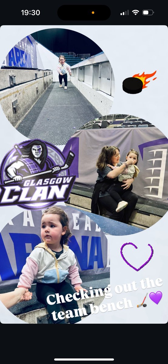 Kymbo04's tweet image. Checking out the team bench at @ClanIHC fun day 💜🏒