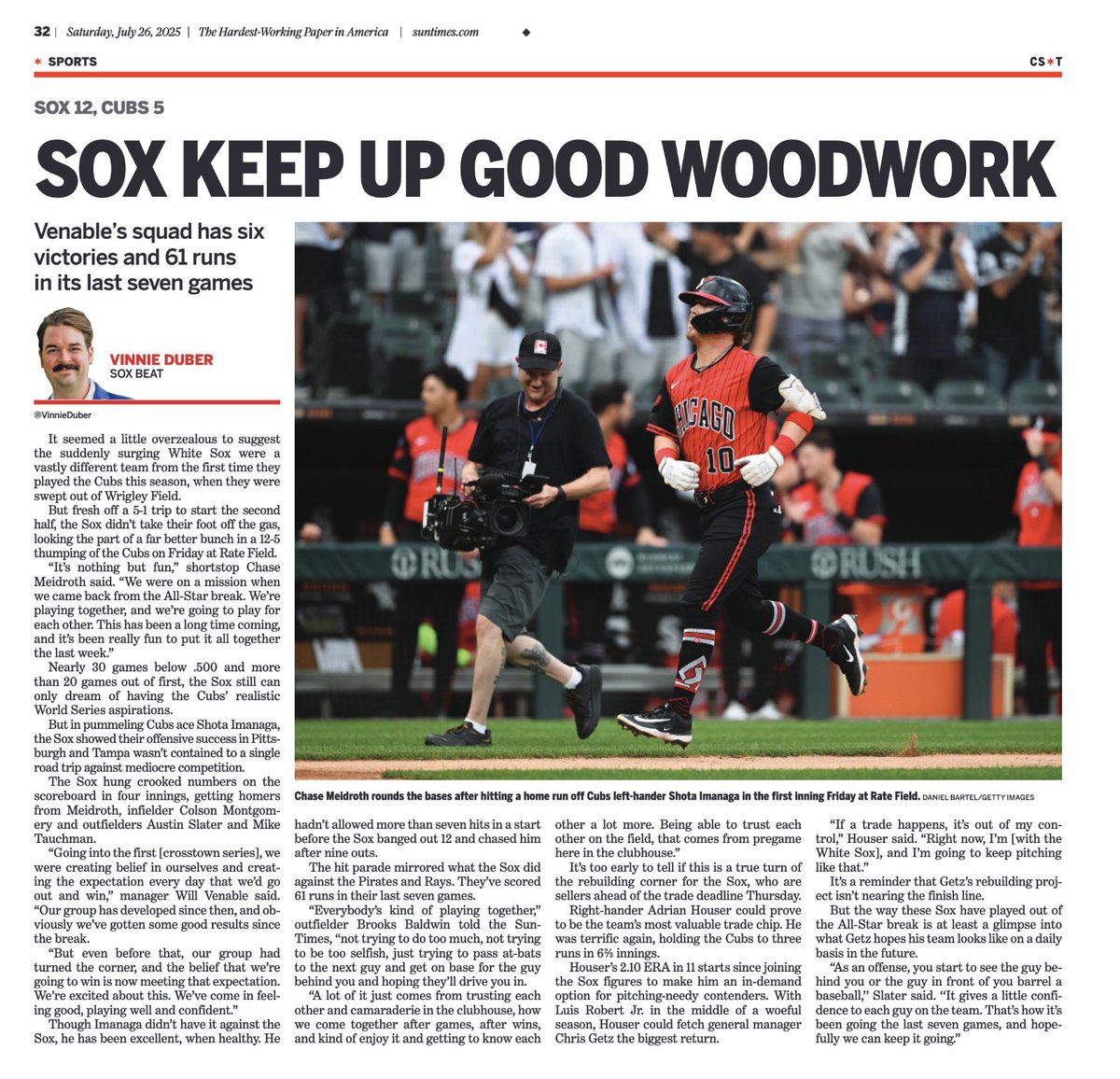 MarkPotash's tweet image. The Cubs and Sox entered the opener of the crosstown series 23 1/2 games apart. But a recent Sox surge that looks more legit every day added some spice to the rivalry. Is their version of &quot;The Plan&quot; working? 
markpotash.net/post/sox-surge…