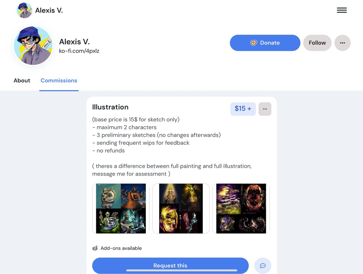 So I’ve got my commissions page set up! From headers to logos, shop here: ko-fi.com/4pxlz/commissi…