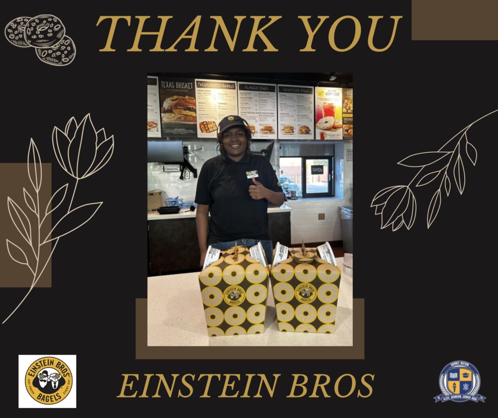 AliceJohnsonJrH's tweet image. Huge thanks to Einstein Bros on Wallisville for supporting our new teachers at Hornet Nation! Weβre grateful for your partnership! ππ #HornetNation