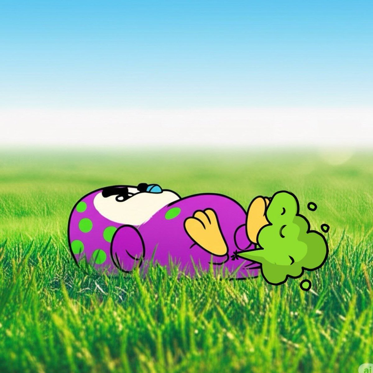 PenguinDustFart's tweet image. It&apos;s the weekend, don&apos;t forget to touch grass🌱💨