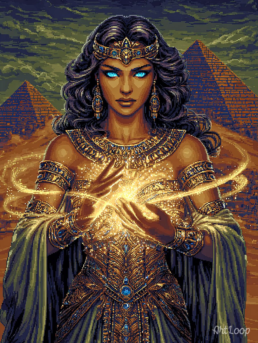 artloop_ai's tweet image. The Desert&apos;s Chosen.

#pixelart