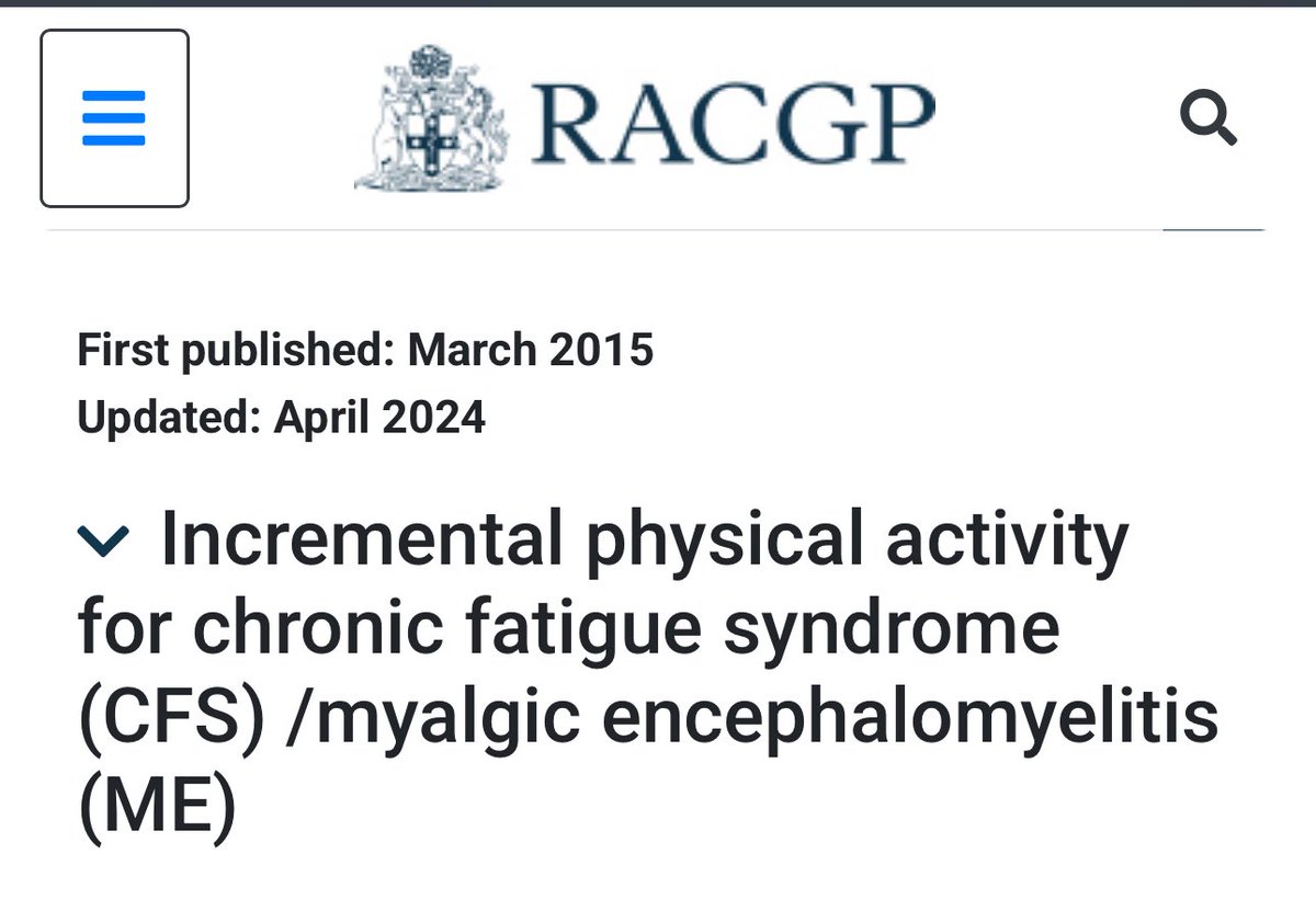 PaulGarnerWoof's tweet image. Sensible guidelines from the Ozzies #MECFS racgp.org.au/clinical-resou…