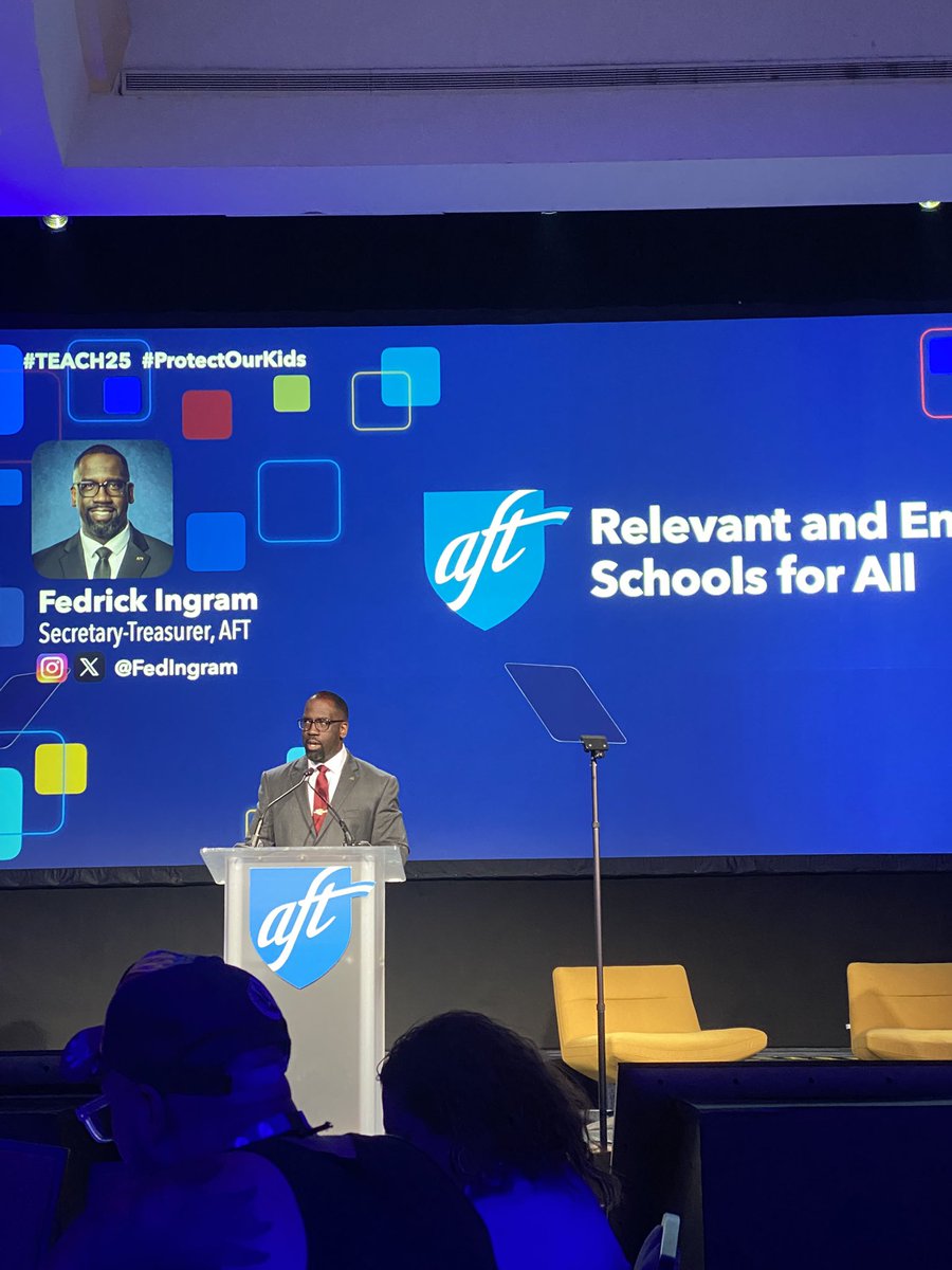 Thank you <a href="/fedingram/">Fedrick Ingram</a> for reminding is all at <a href="/AFTunion/">AFT</a> #TEACH25 that we got this- through policy, with pedagogy and on the pavement! <a href="/NHFT933/">New Haven Federation of Teachers Local 933</a>