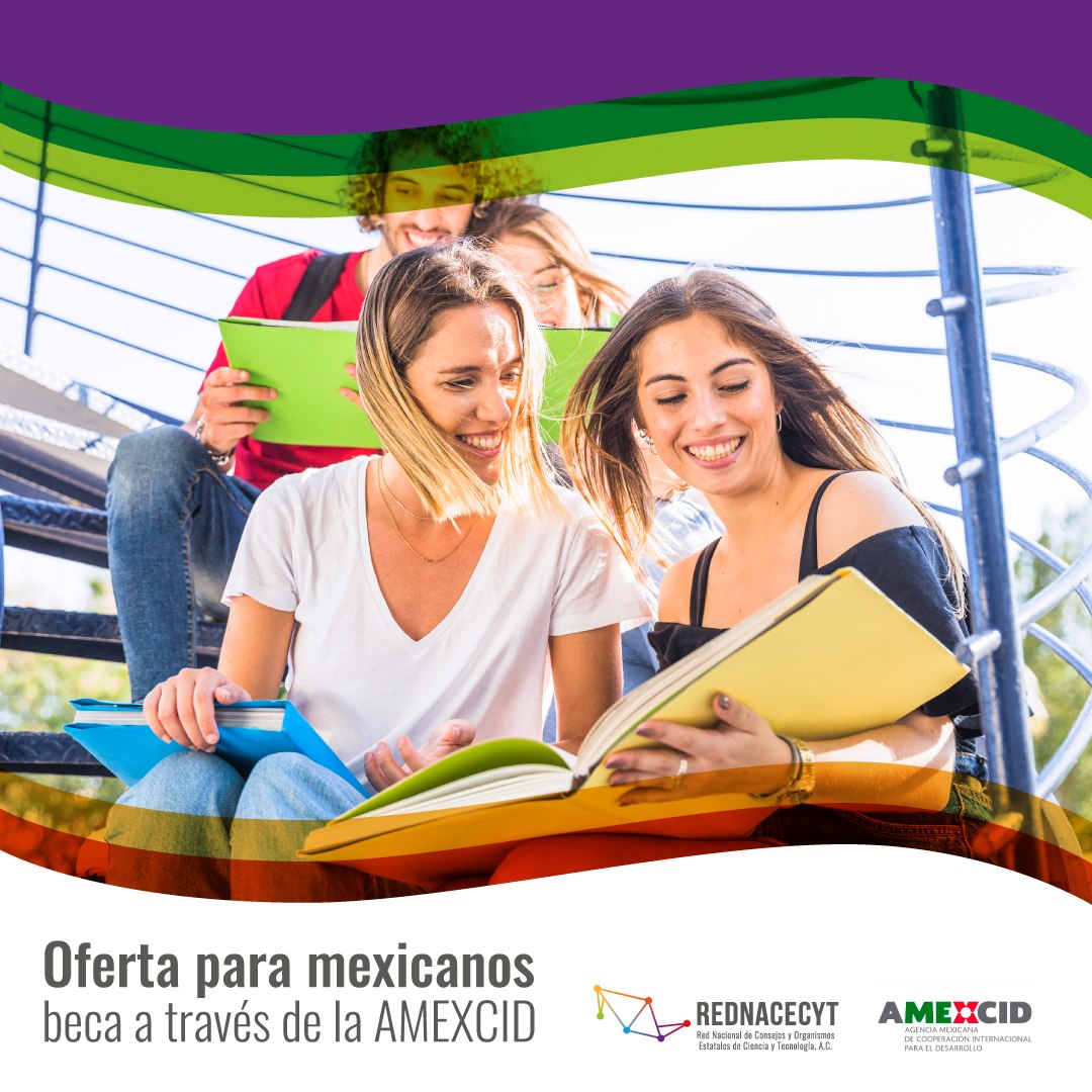 ¡Cumple tu sueño de estudiar 🎓  fuera de México! Con las becas AMEXCID, puedes transformar ese sueño en una historia real de crecimiento. Haz clic aquí y comienza tu viaje: 📚 

Información en 🔗  rednacecyt.org/wp-content/upl…