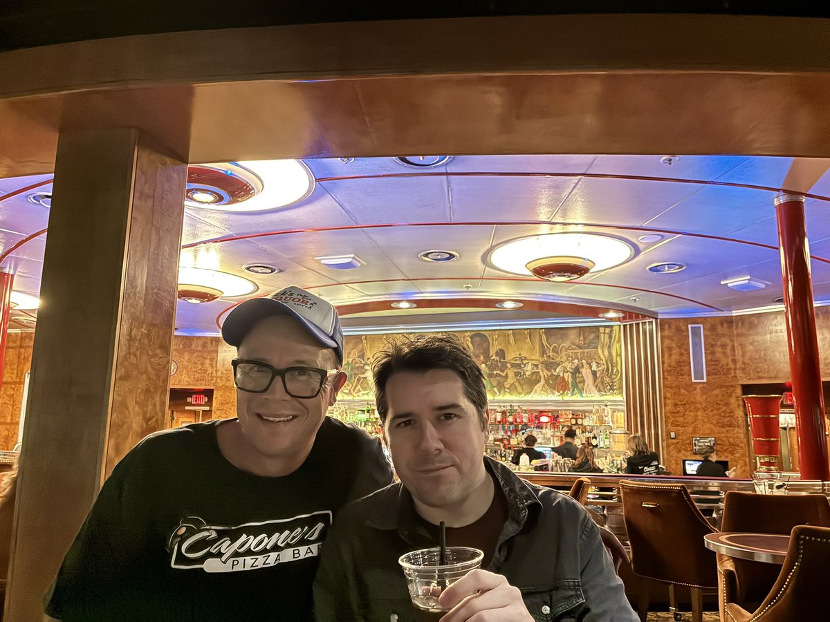 Had a great time on the Queen Mary with the legendary Marc Chambers last night. #LowBudgetFM #OGKings