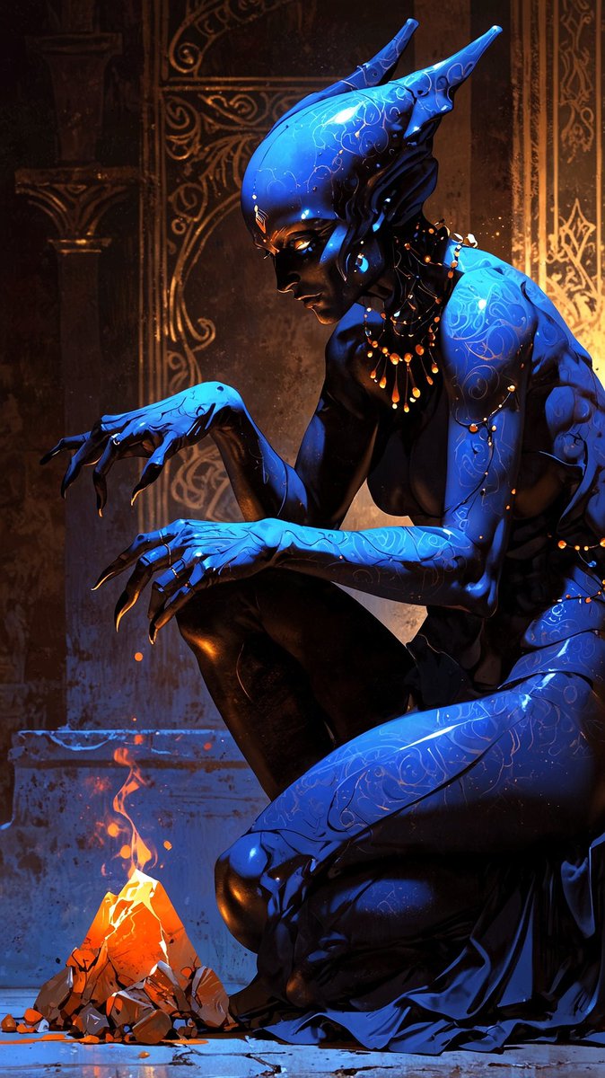 sem2ga's tweet image. QT with your Blue Priestess art.
