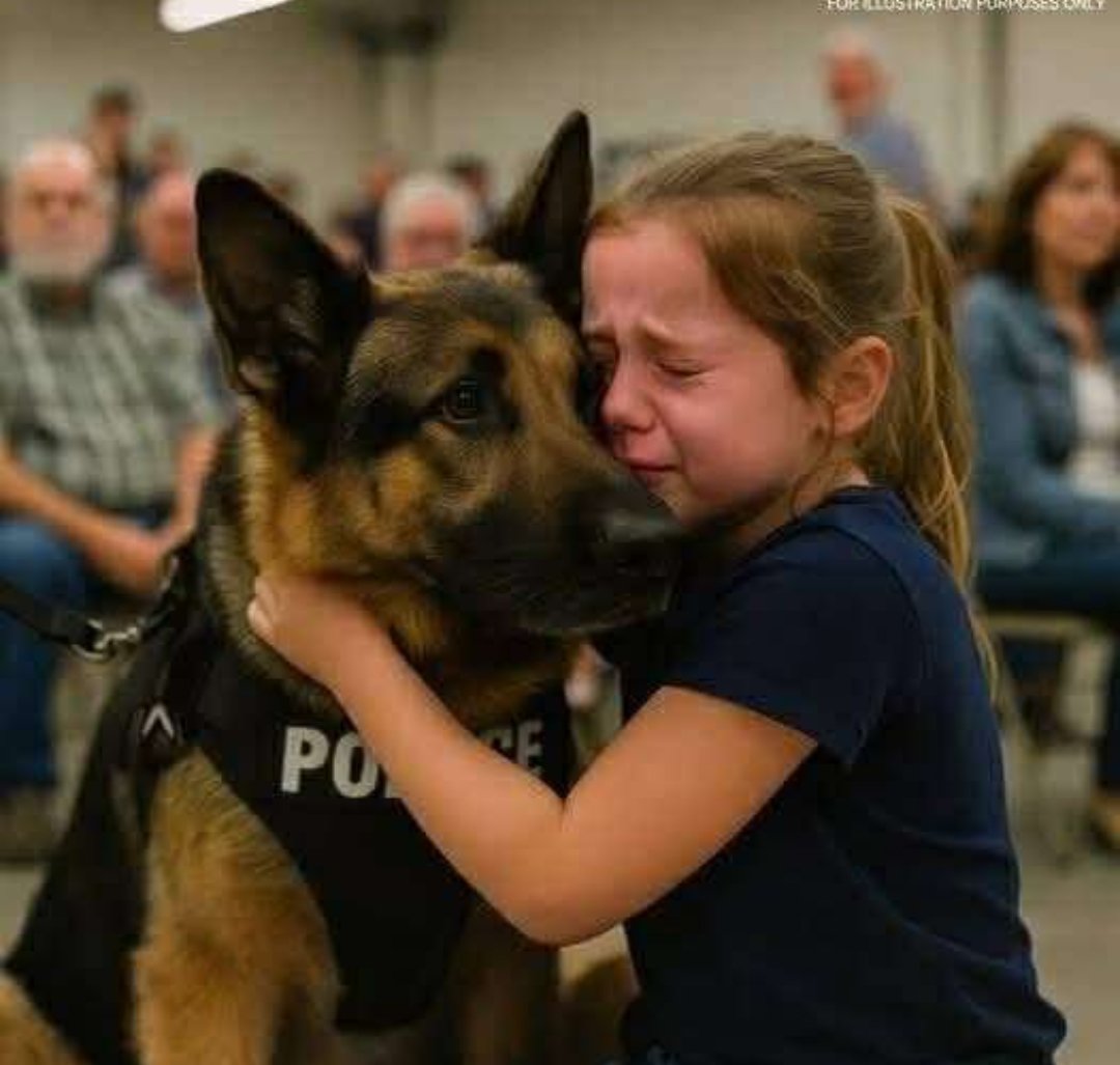 A rare Thread 🧵

Lily, a quiet little girl, entered a police dog auction holding a jar of coins. She wasn’t there out of curiosity—she wanted to bring home Max, the retired police dog who had worked with her late mother, Officer Hannah Parker.
After losing her mom, Lily stopped