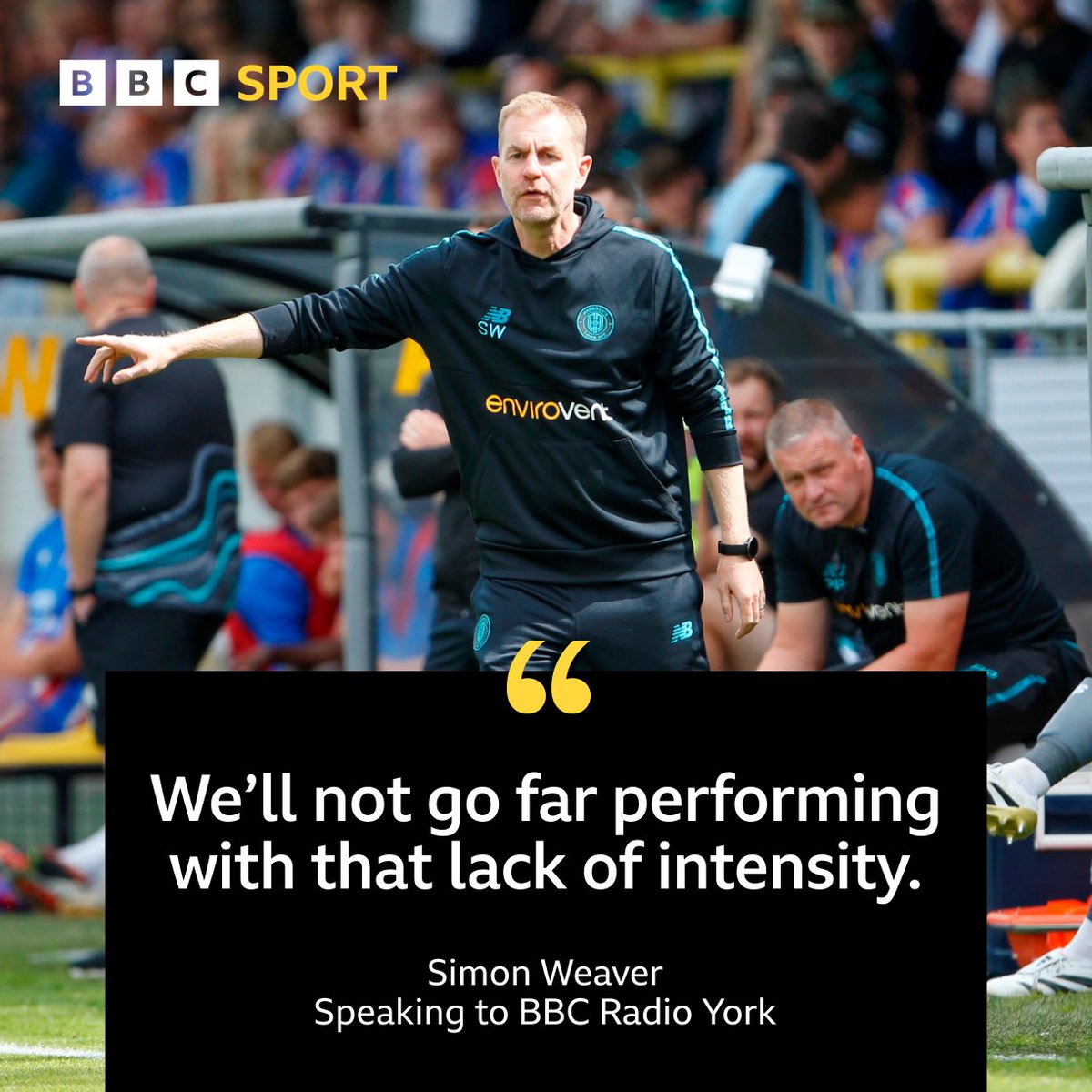 BBCYorkSport's tweet image. π£οΈ βI was unhappy today, it was more like a charity game.β
β½οΈ @HarrogateTown manager Simon Weaver speaks to @BBCYork after their 2-0 defeat to Carlisle United.
Listen: π bbc.in/3UuBzwf
#BBCEFL | #BBCFootball