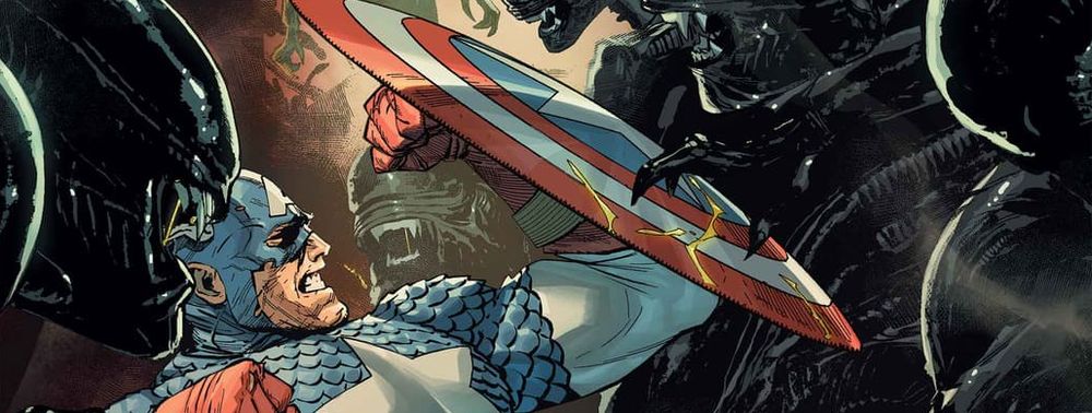 COMICSBLOGFRA's tweet image. Un crossover #Alien vs #CaptainAmerica par Frank Tieri et Stefano Raffaele en novembre 2025 chez Marvel | #SDCC2025
comicsblog.fr/50633-un_cross…