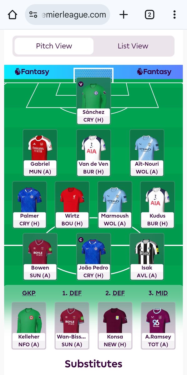 Thoughts ??? 

#fpl #fplcommunity #PremierLeague #FantasyFootball #fpldraft
