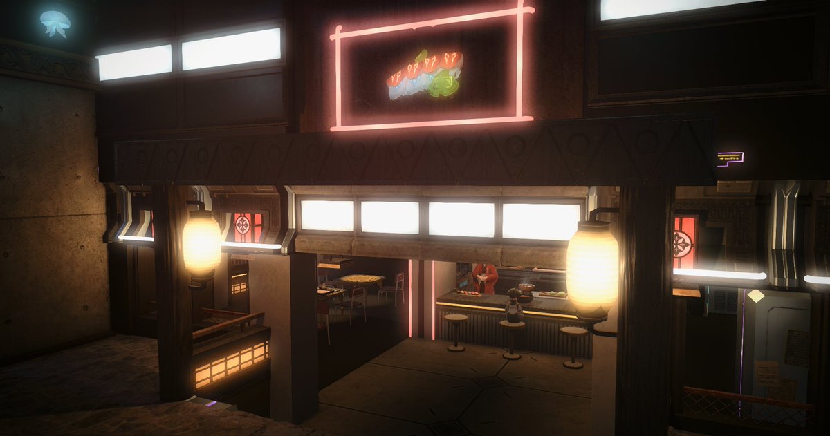 We are patiently (impatiently) waiting for the new patch and the new furniture before we mark this project as complete. It's Johnny's old club from cyberpunk that turned into a noodle shop!
#FFXIVHousing #FinalFantasyXIV #hgxiv #ff14📷 #ff14ハウジング #FFXIV📷 #HousingEden