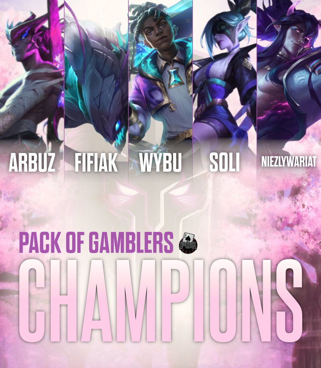 Gladiators Showdown League (@gs_tournaments) on Twitter photo Gladiatorzy! ⚔️
Na arenie pozostała już tylko jedna drużyna....
Wasi zwycięzcy 1 edycji GSC to <a href="/PackofGamblers/">Pack of Gamblers</a>!🏆
Wielkie gratulacje dla nich a wam wszystkim serdecznie dziękujemy za udział w turnieju! 👏
Widzimy się już wkrótce na kolejnych wydarzeniach🤫#GSL Gladiatorzy! ⚔️
Na arenie pozostała już tylko jedna drużyna....
Wasi zwycięzcy 1 edycji GSC to <a href="/PackofGamblers/">Pack of Gamblers</a>!🏆
Wielkie gratulacje dla nich a wam wszystkim serdecznie dziękujemy za udział w turnieju! 👏
Widzimy się już wkrótce na kolejnych wydarzeniach🤫#GSL