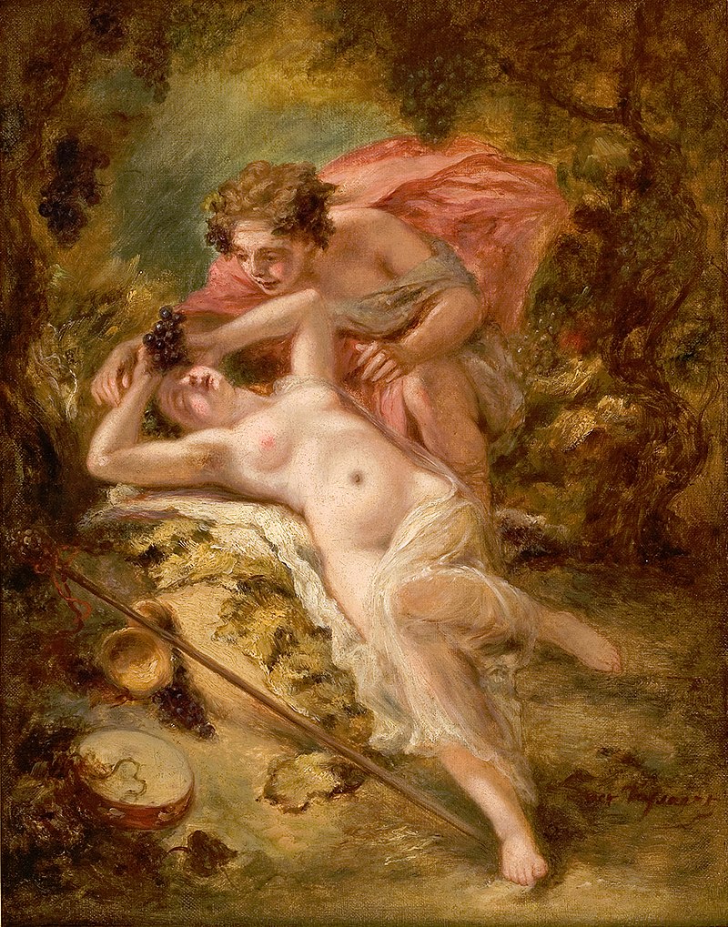 yianniseinstein's tweet image. Octave Tassaert (26 July 1800–24 April 1874) was a French painter.Bacchus and Erigone, Musée Fabre Βάκχος και Ηριγόνη