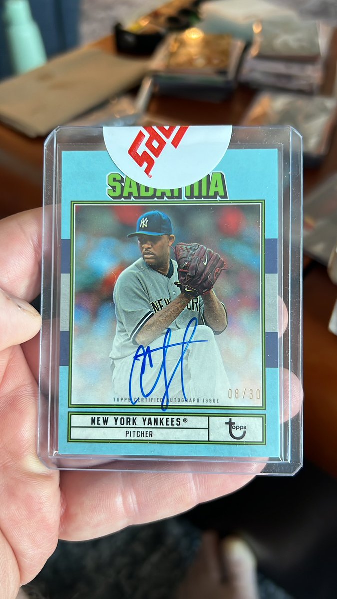TheBackPage's tweet image. With CC Sabathia headed into the Hall of Fame this weekend, who wants this?
2022 Topps Brooklyn Collection
CC Sabathia On-Card Auto
/25
$65 shipped
#thehobby