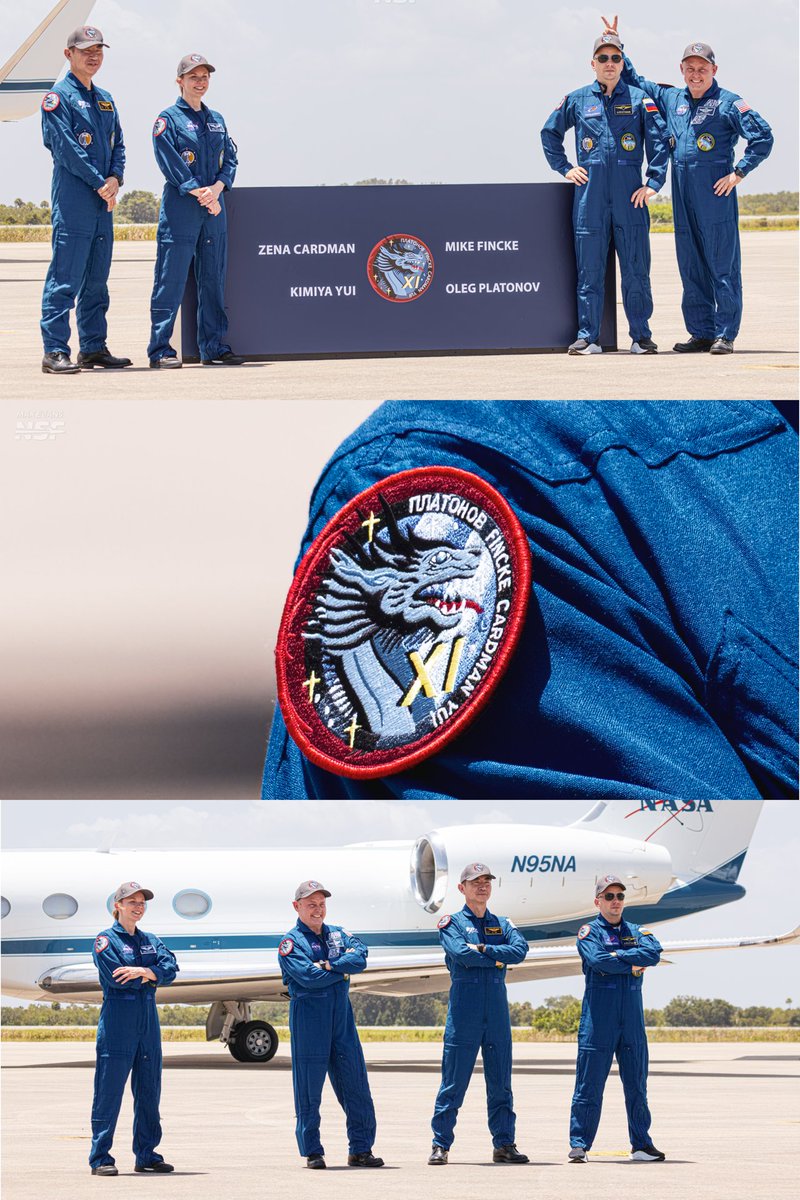 Crew-11 has arrived at the Kennedy Space Center!

Zena, Mike, Kimiya, and Oleg - welcome to Florida!

Scheduled to launch next week on July 31st, the crew is destined for the International Space Station aboard Dragon "Endeavour" on its 6th flight.

Meet the crew members below ⬇️