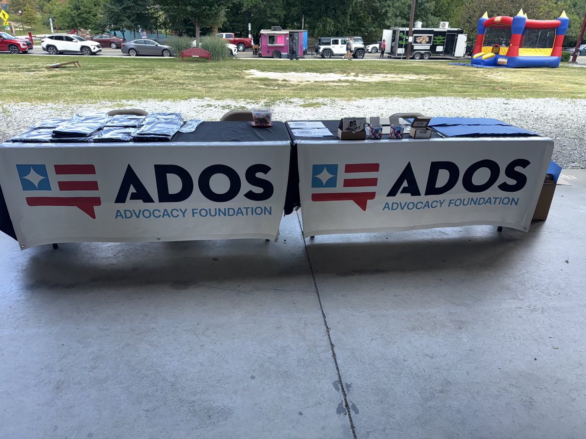 ⁦<a href="/ADOSAFNC/">ADOS NC</a>⁩ setting up for the Flip the City Back to School Festival in Durham.<a href="/ADOSorg/">ADOS Advocacy Foundation</a>⁩