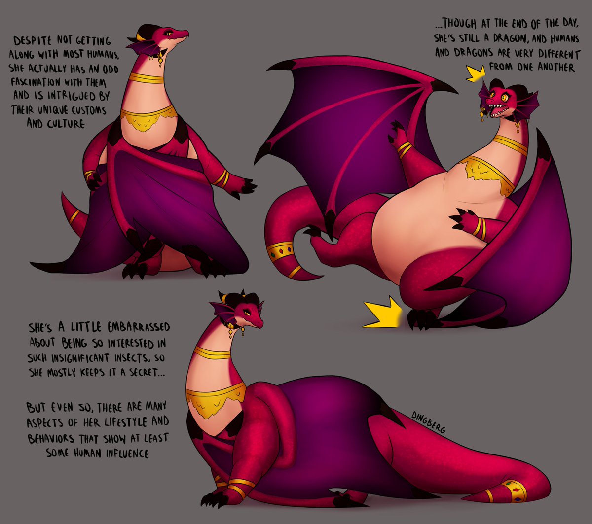 Been focusing on fleshing out her backstory this week, so I kept it simple with the art. A lot of people really liked this sketch sheet I did, so I cleaned up the line work and added colors and some simple shading.