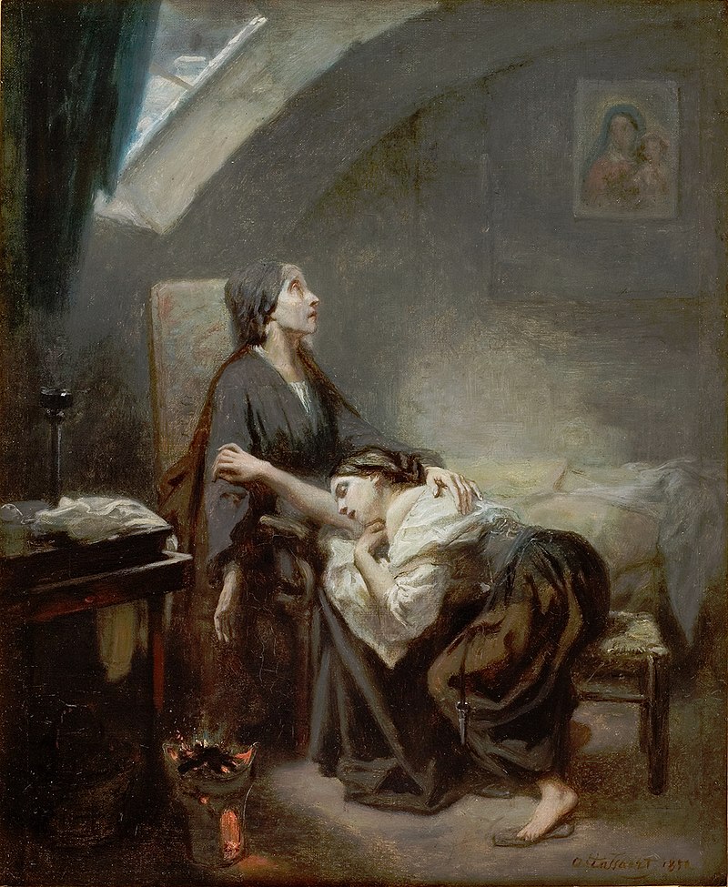 yianniseinstein's tweet image. Octave Tassaert (26 July 1800–24 April 1874) was a French painter.An Unfortunate Family aka Suicide 1852, Musée Fabre
