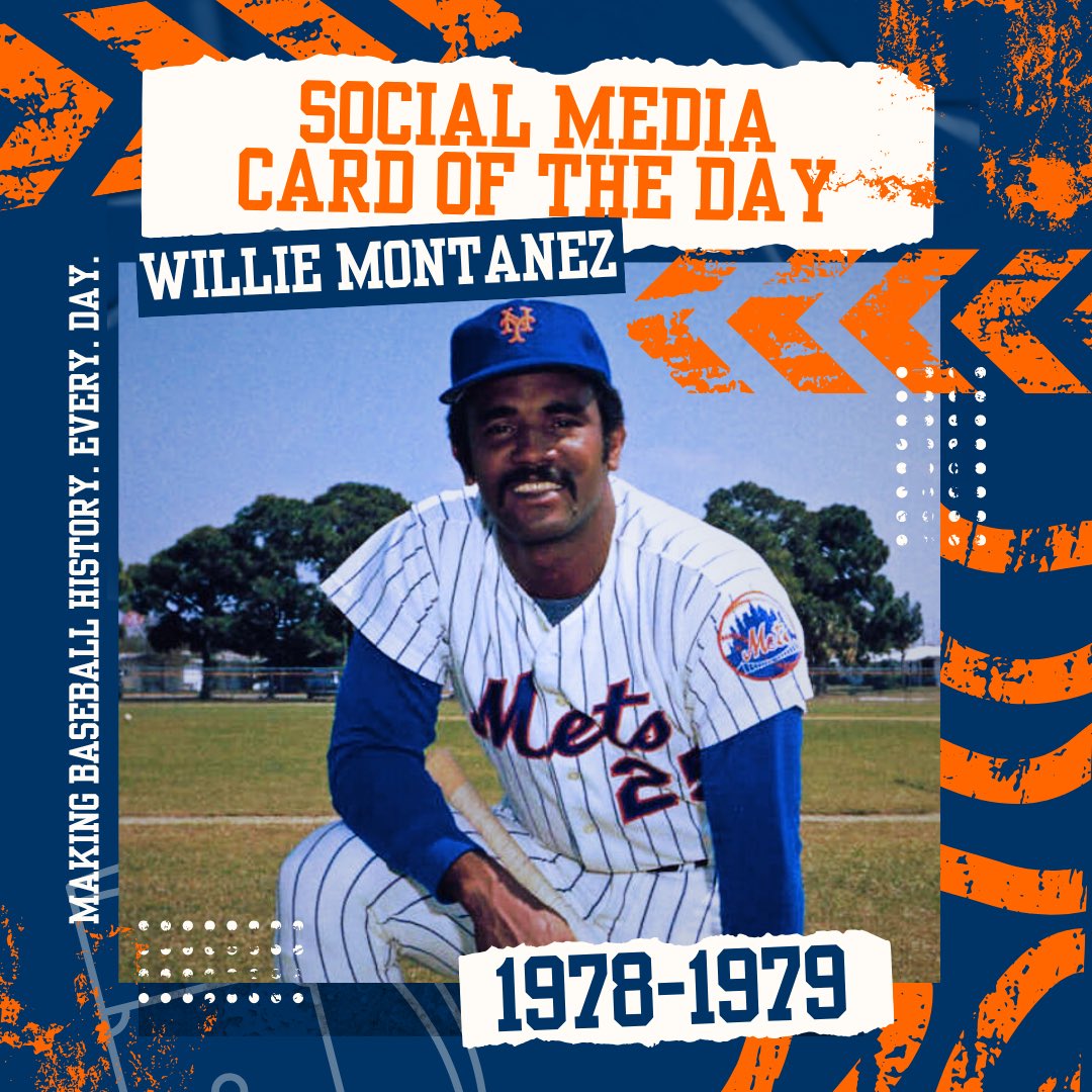 metsrewind's tweet image. Social Media Card of the Day: Willie Montanez. #LGM #Mets