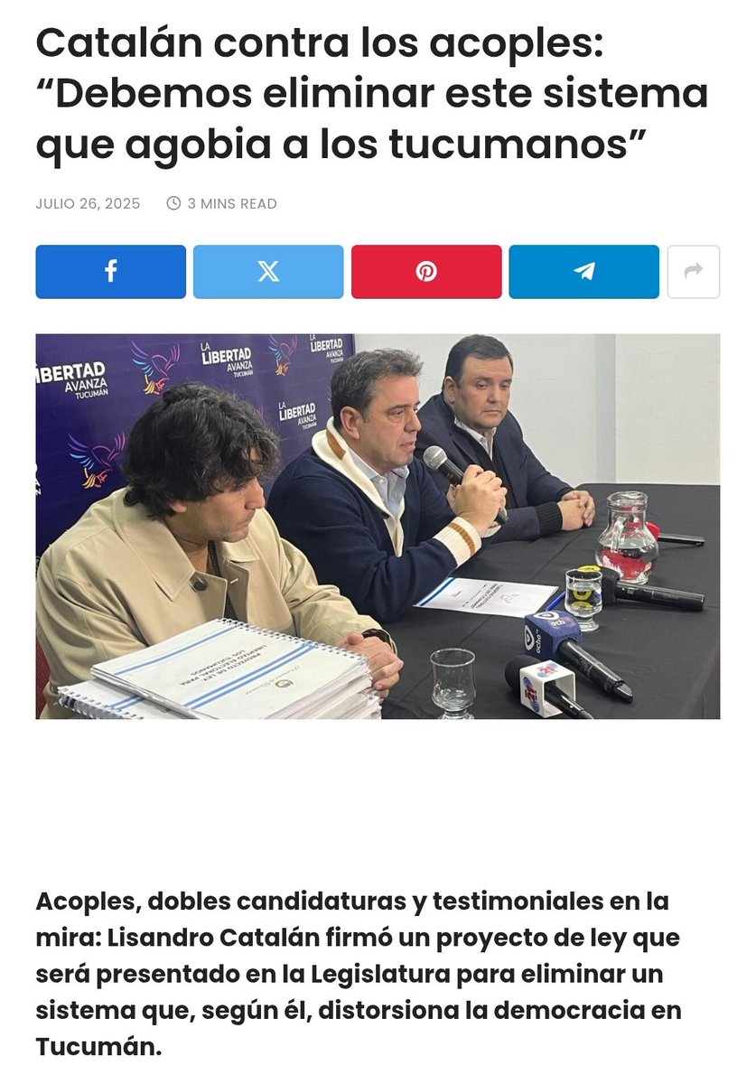 ManuGuisone's tweet image. Increíblemente, entre estas noticias hay un día de diferencia. Ayer, @catalanlisandro firmó en conferencia de prensa un proyecto de reforma electoral para Tucumán. Hoy, el gobernador @OsvaldoJaldo le pide que presente un proyecto. El lunes estará presentado, se acaban las excusas