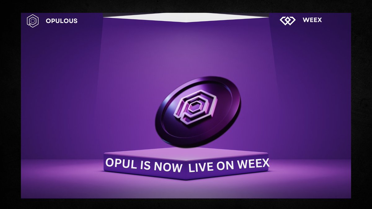 Romose5's tweet image. Exciting news #OPULFAM!
$OPUL is now listed on @WEEX_Official.
This listing will expand OPUL'S reach in the crypto market, boost liquidity and open new trading opportunities for the @opulousapp community, empowering artists and investors.
Opulous revolutionizes music…